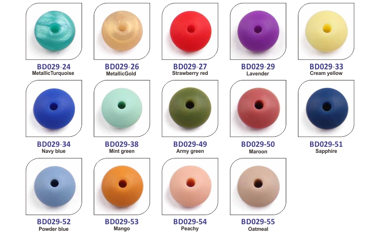 실리콘 대량 구슬 느슨한 silicone bulk beads loose