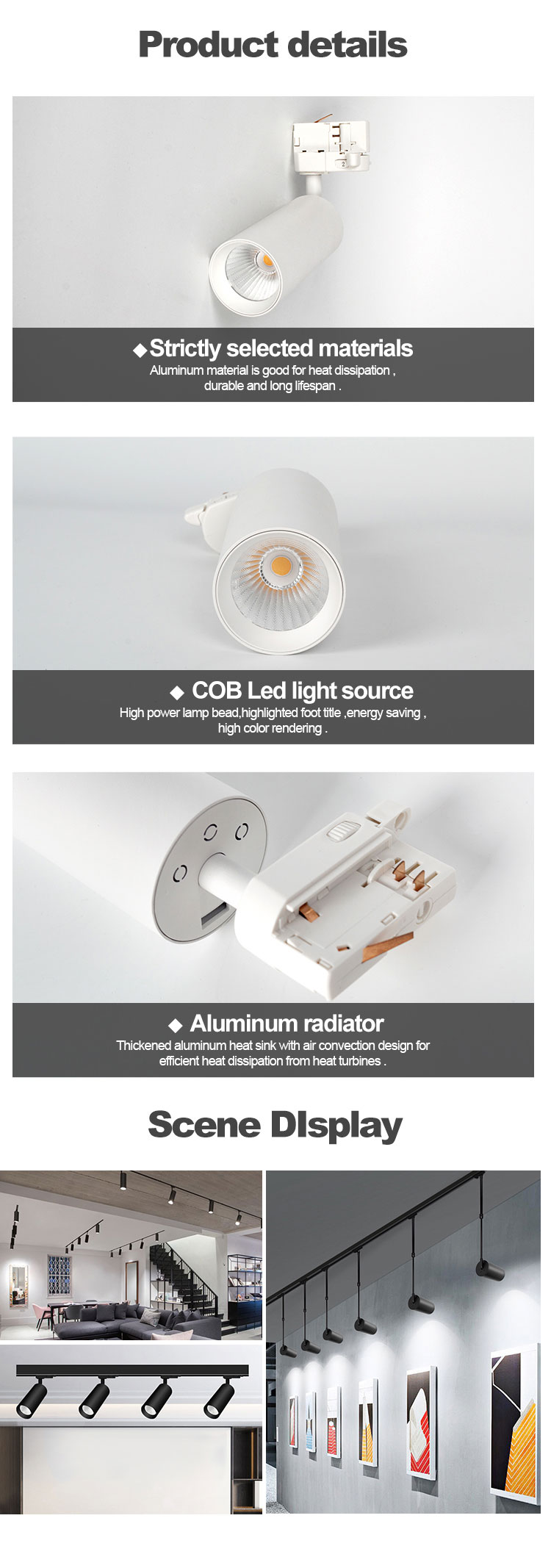 hanging led track light hanging led track light