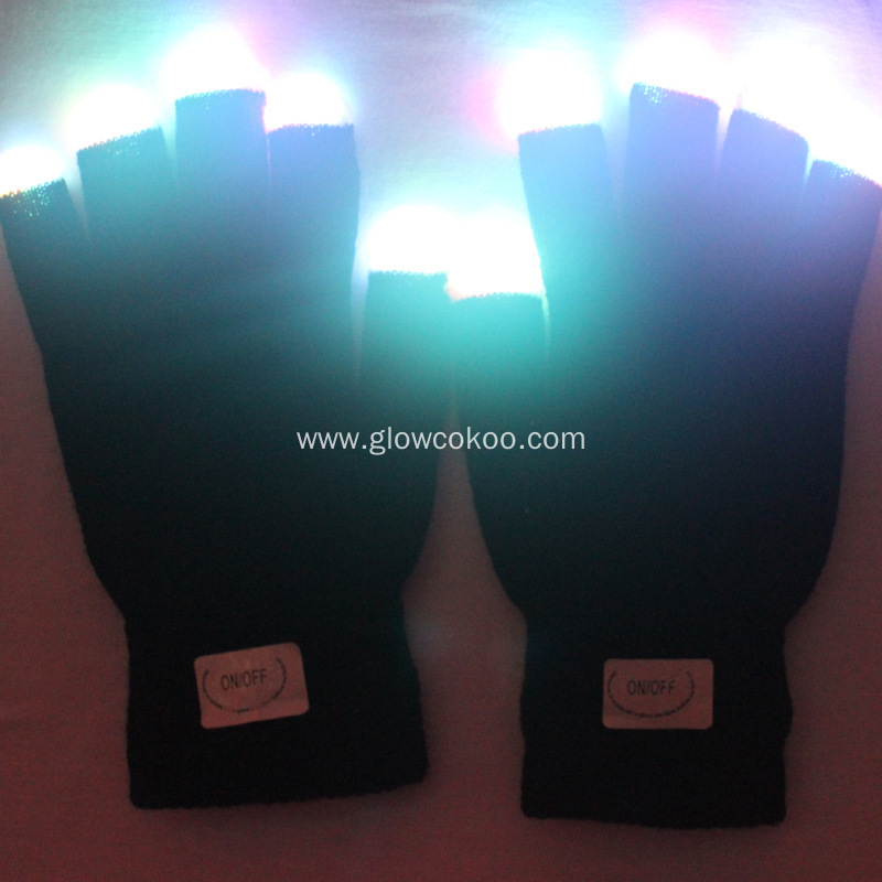 Halloween Led Gloves Light With Cotton