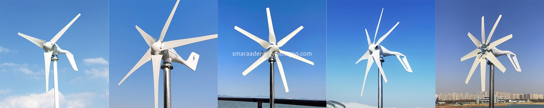 Horizontal S type wind turbines