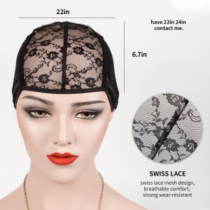 Spandex Net Adjustable Strap Mesh Plastic Wig Cap