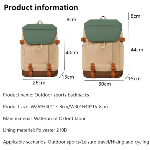 Stylish Large Capacity Outdoor Backpack Stylish Large Capacity Outdoor Backpack