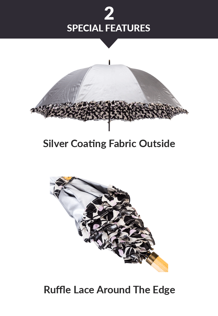 Rüschenspitze Apollo Regenschirm Ruffle Lace Apollo Umbrella