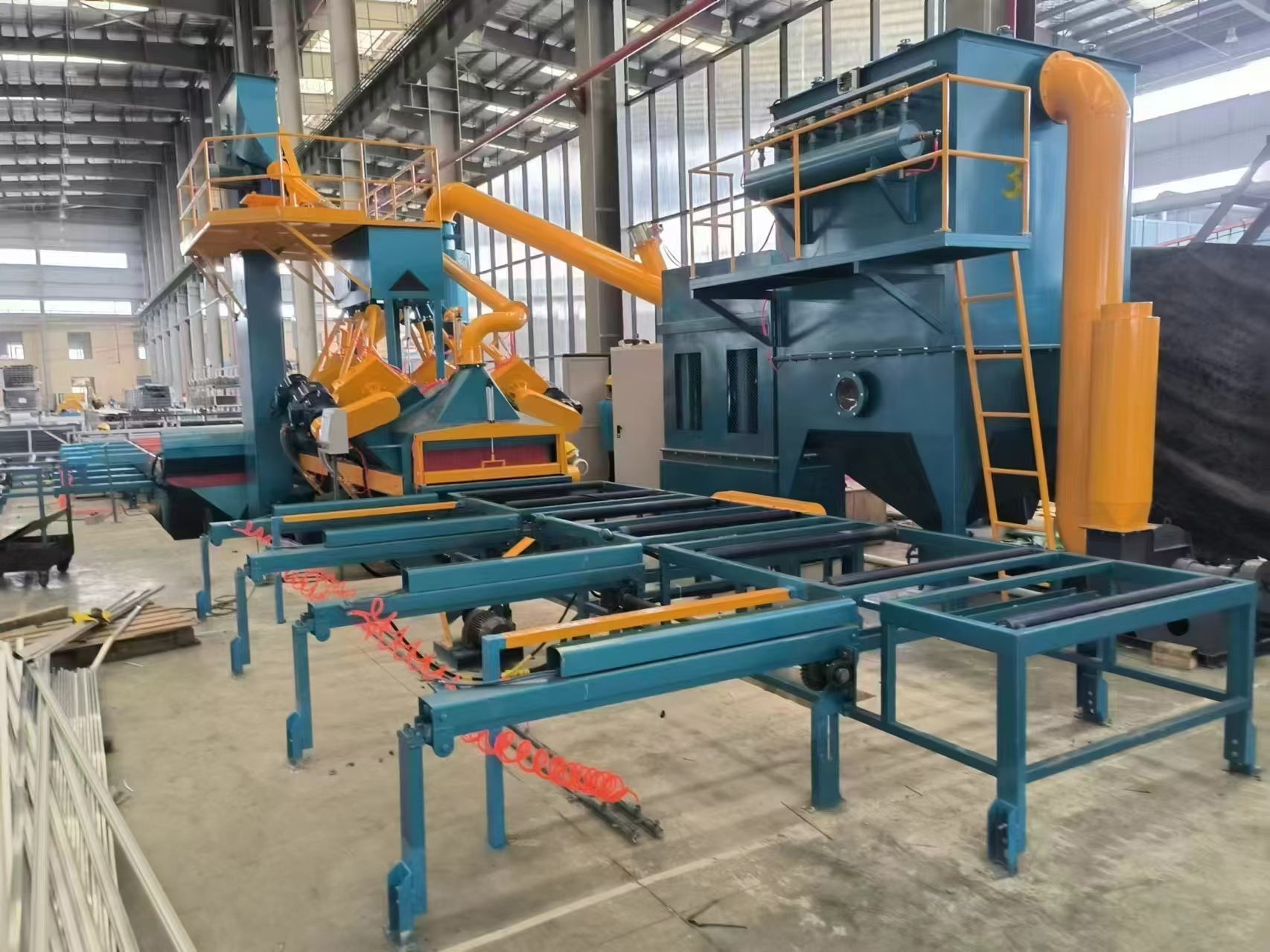 aluminum extrusion sandblasting machine aluminum extrusion sandblasting machine