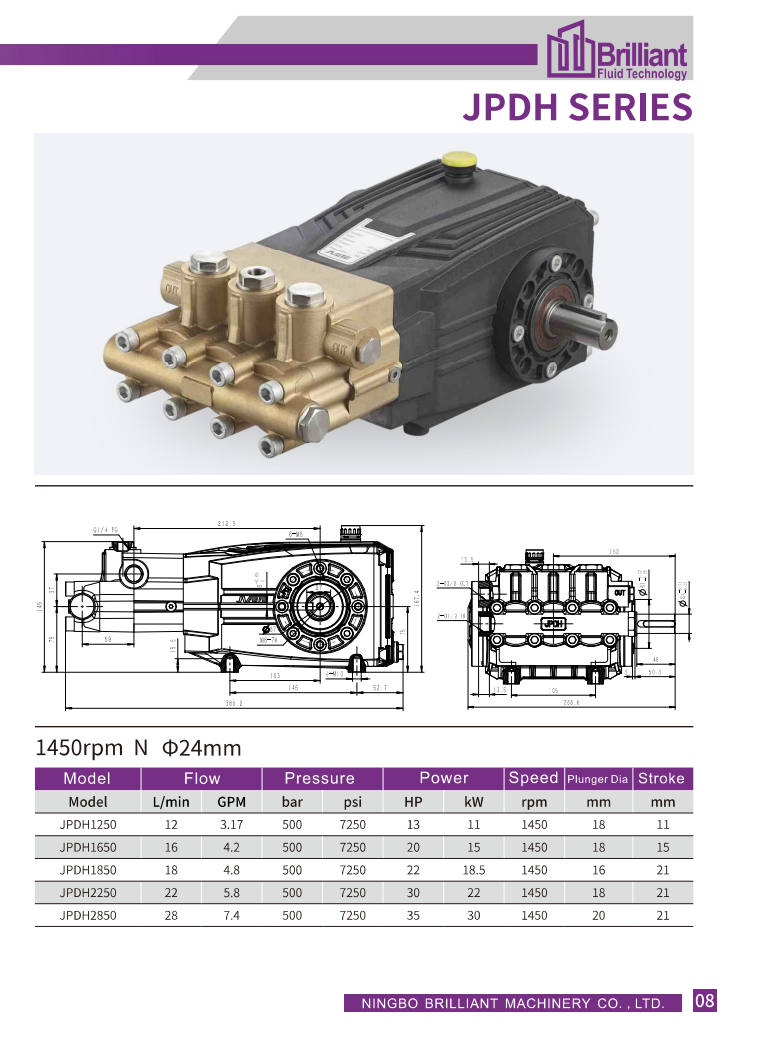 durable piston pump for hydroblasting durable piston pump for hydroblasting