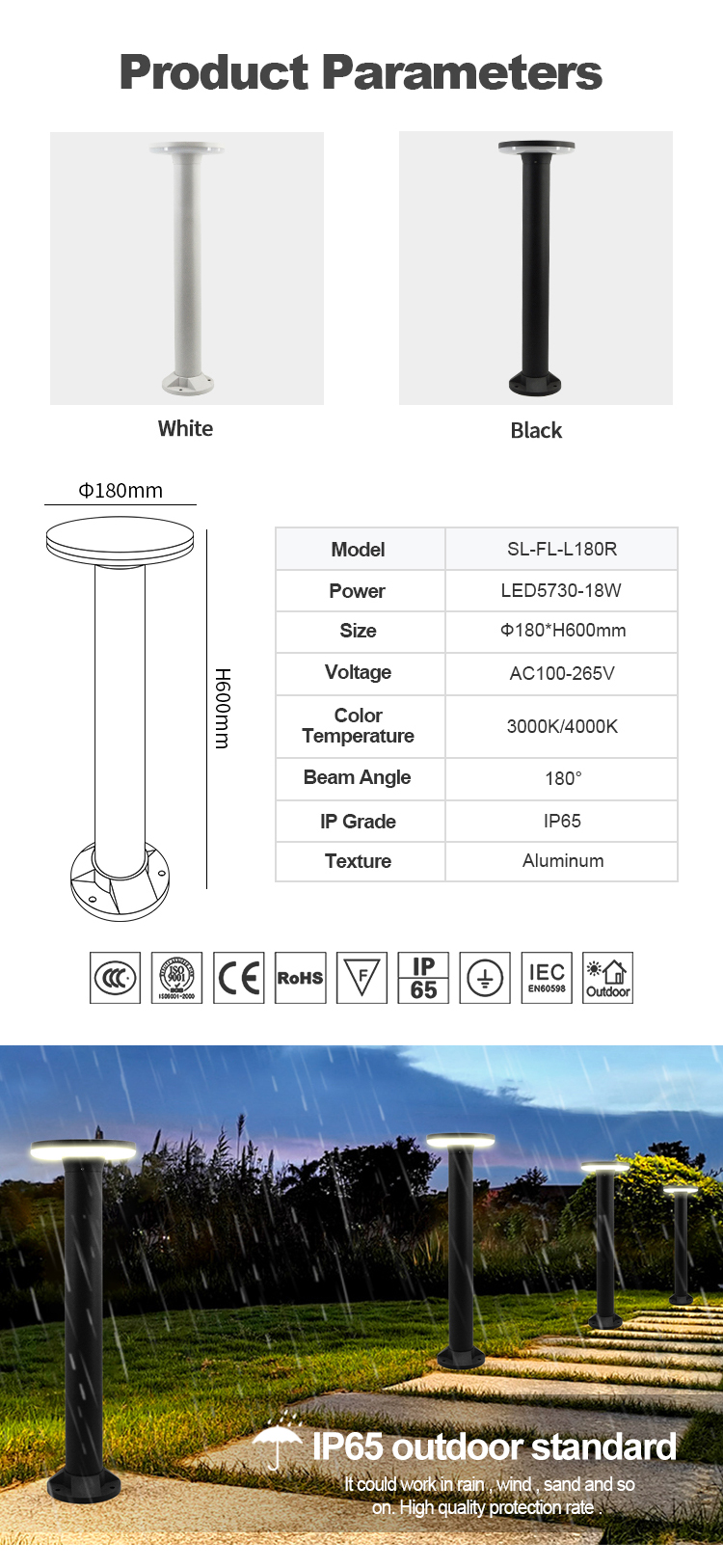 bollard led light bollard led light