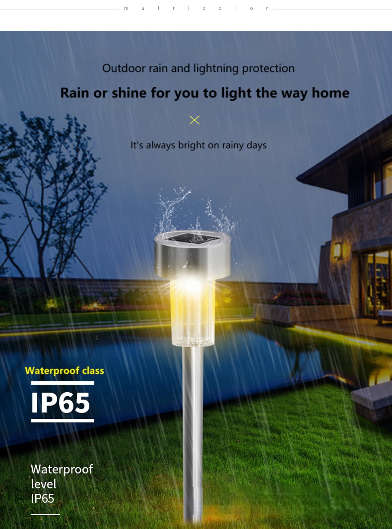 Stainless Steel Solar Garden Light Stainless Steel Solar Garden Light