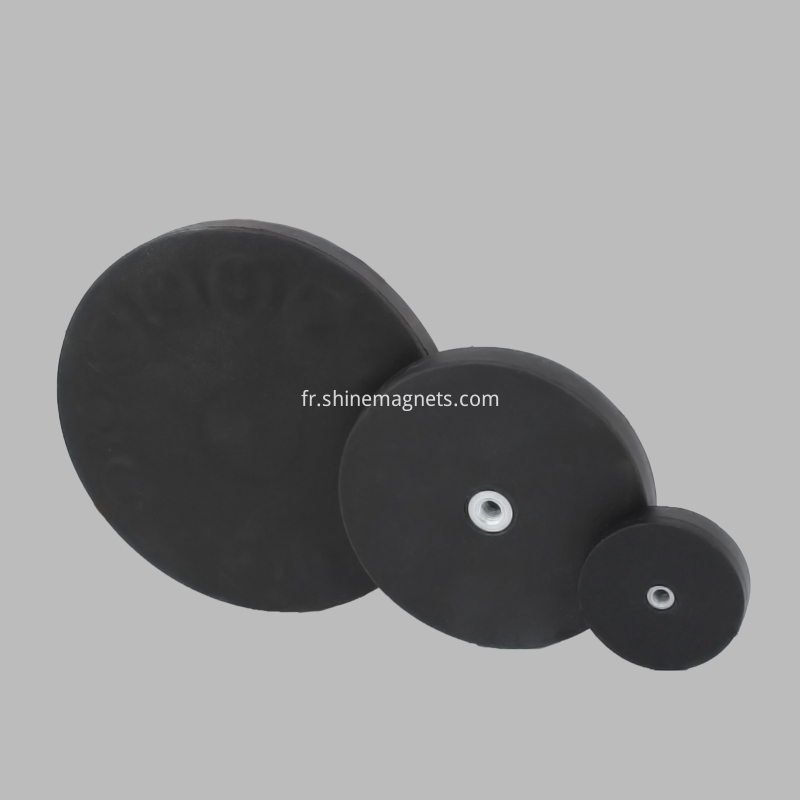 Type de trou de fil d'aimant de pot pot magnet thread hole type