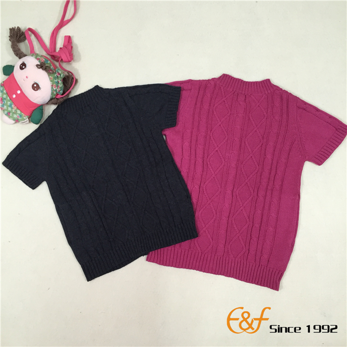 Short Sleeves Cable Sweater Short Sleeves Cable Sweater