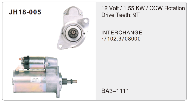 starter JH18-005-Z starter JH18-005-Z