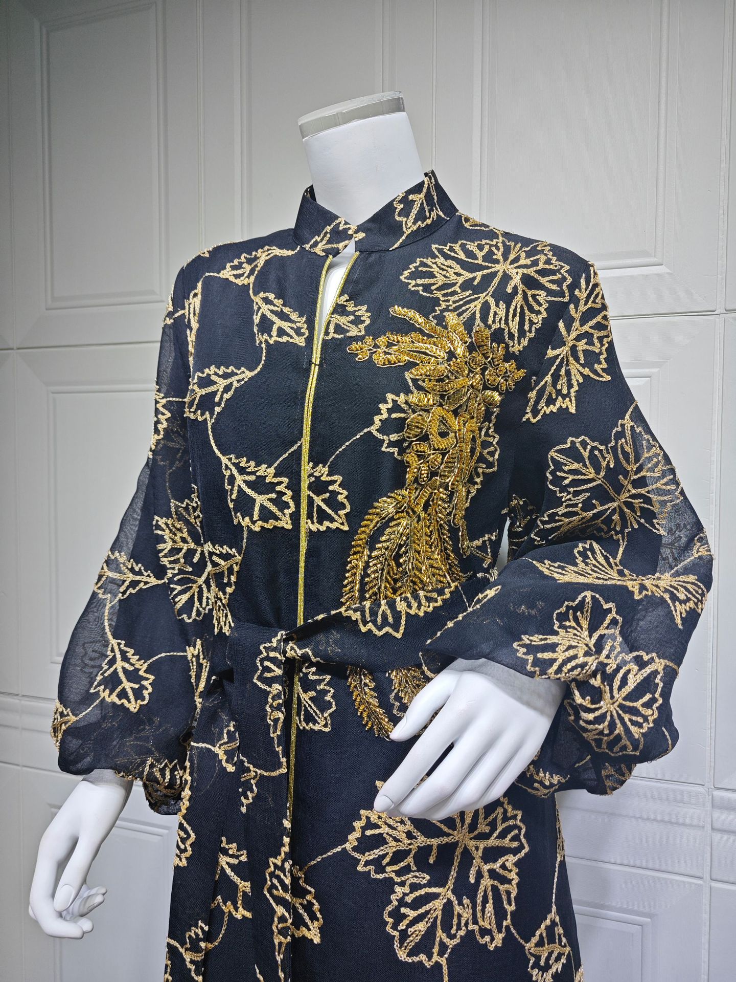 Beaded Abaya Dress AB087 (5) Beaded Abaya Dress AB087 (5)