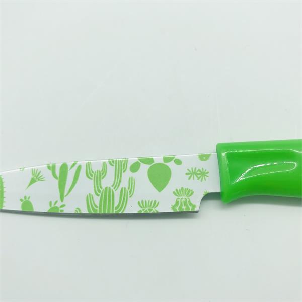 サボテン柄ナイフ cacti pattern knife