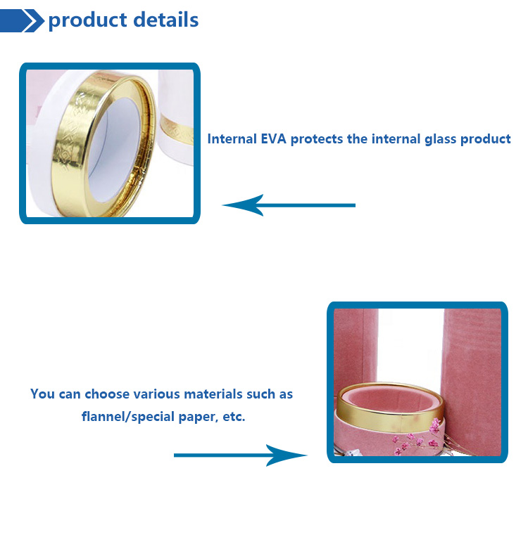 Paper tube round perfume packaging box Paper tube round perfume packaging box