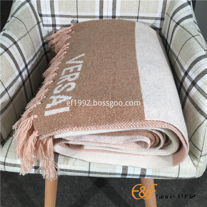 tassels design knitted blanket tassels design knitted blanket