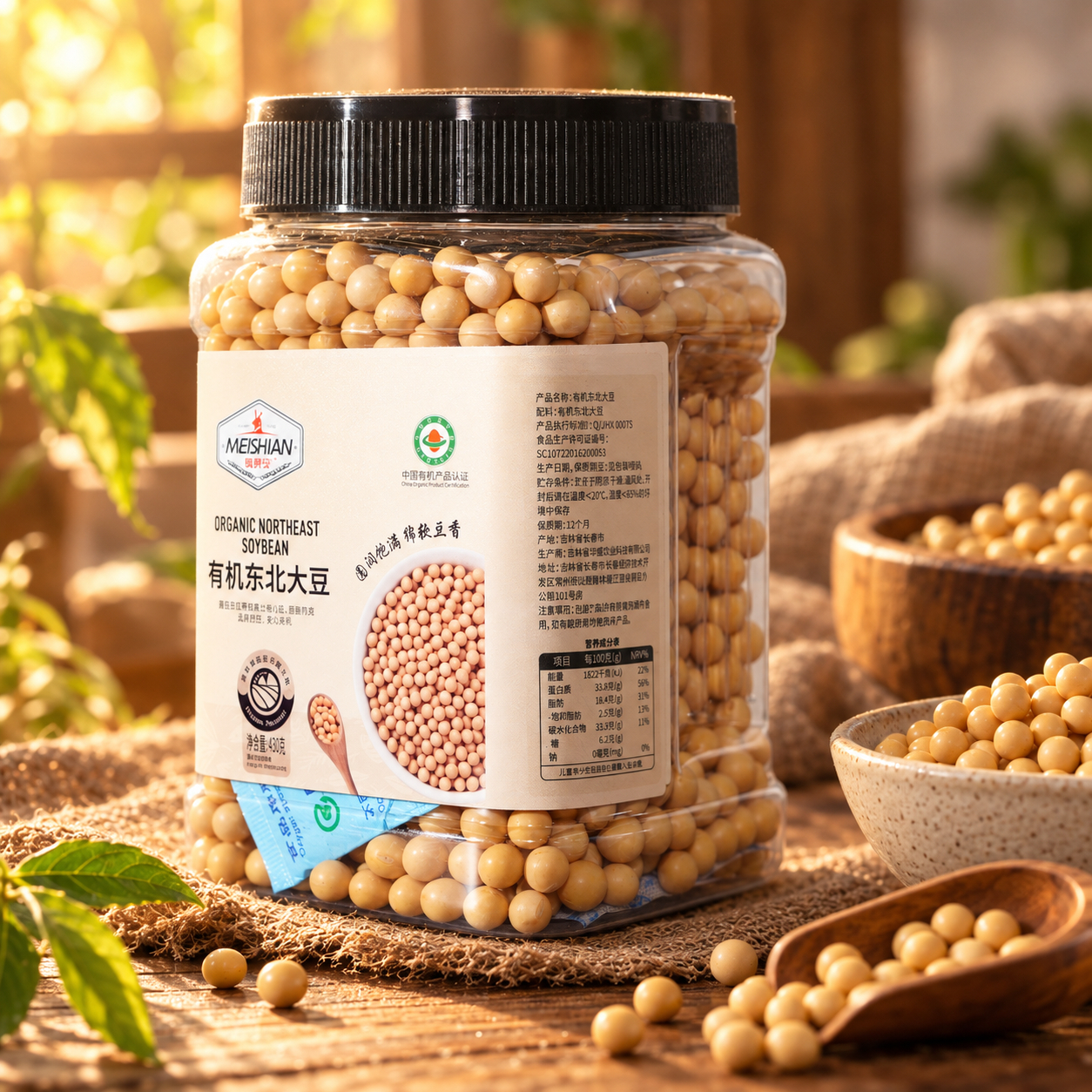 Organic Northeast Soybean 430g 4 Organic Northeast Soybean 430g 4
