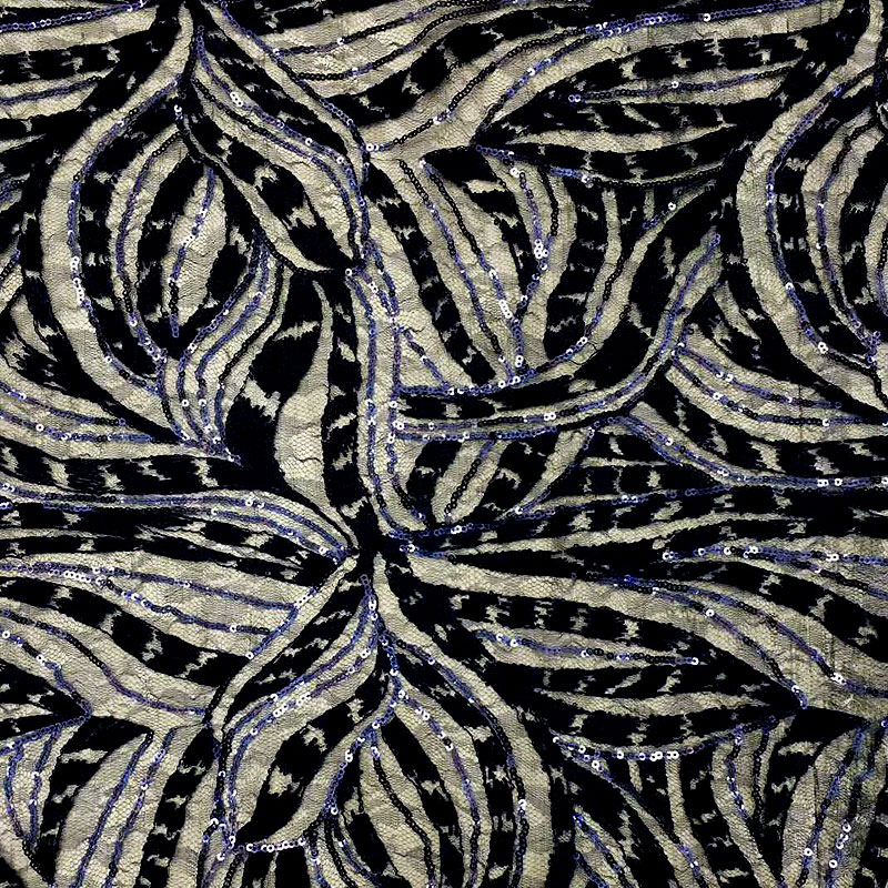 Кружевная ткань с металлической блестящей сеткой и вышивкой Metallic Glitter Mesh Embroidery Lace Fabric