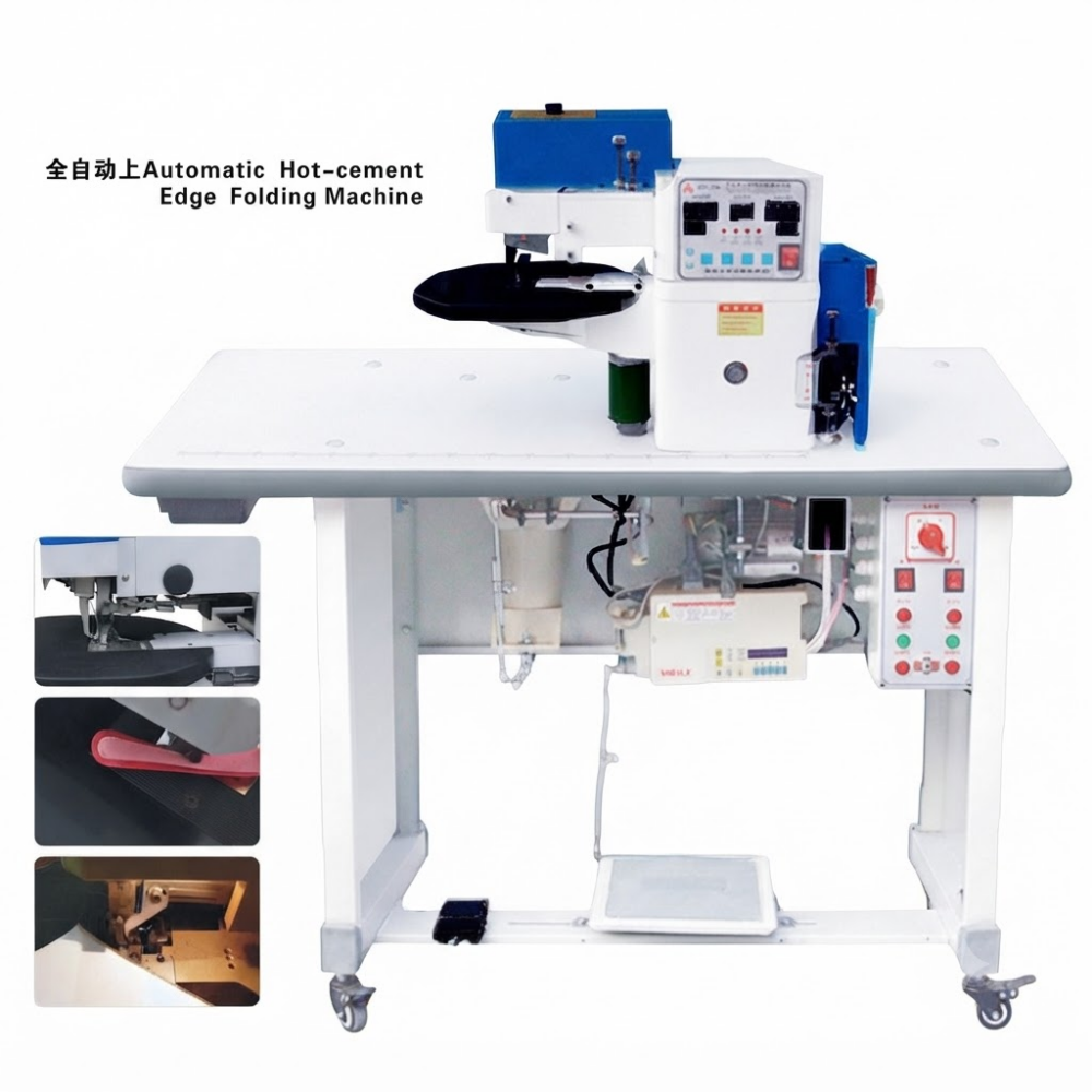 KD-298 Fully Automatic Hot-cement Edge Folding Machine (4) KD-298 Fully Automatic Hot-cement Edge Folding Machine (4)