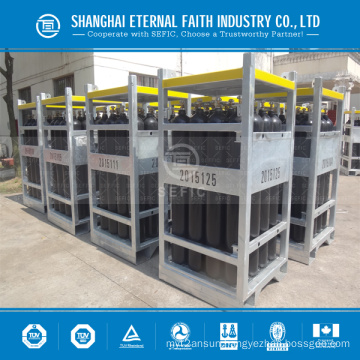 Offshore Dnv Rack Gas Cylinder Rack High Pressure Oxygen Argon Nitrogen Gas Cylinder Rack Container Cage Bundle Rack China Manufacturer