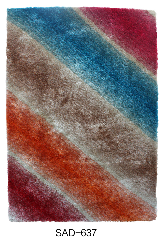 Polyester Shaggy Gradational color Carpet