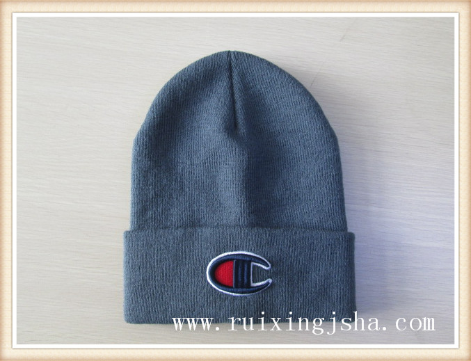 men's knitted embroidery hat men's knitted embroidery hat