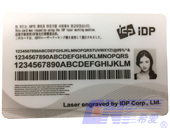 laser marking for card