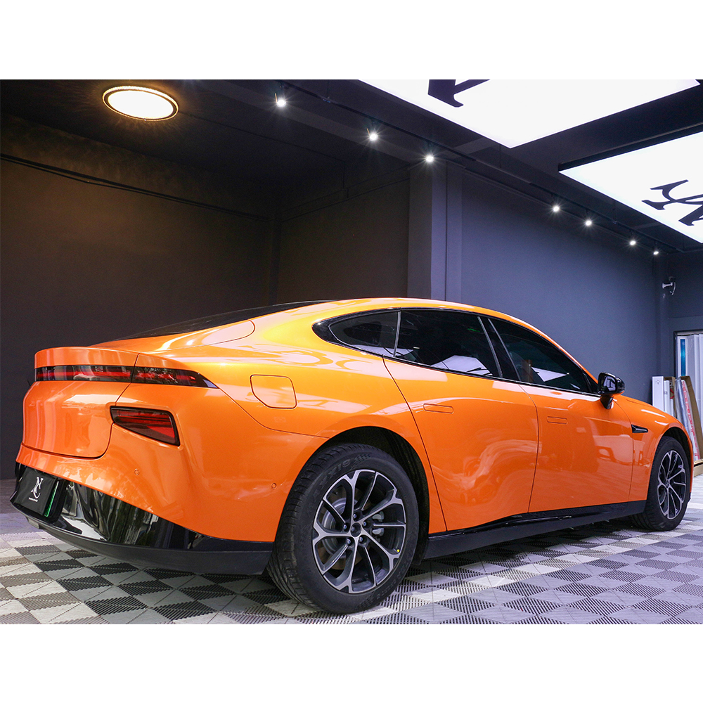 Magic Orange Car Wrapping Magic Orange Car Wrapping