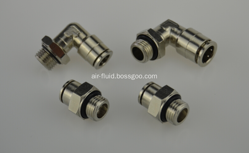 Air-Fluid Male Swivel Elbow - Male Thread BSPT