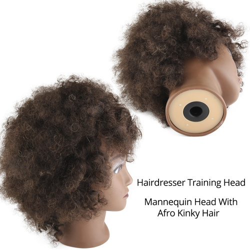 Afro Hair Mannequin Hairdressing Doll Practice Training Head Supplier, Supply Various Afro Hair Mannequin Hairdressing Doll Practice Training Head of High Quality