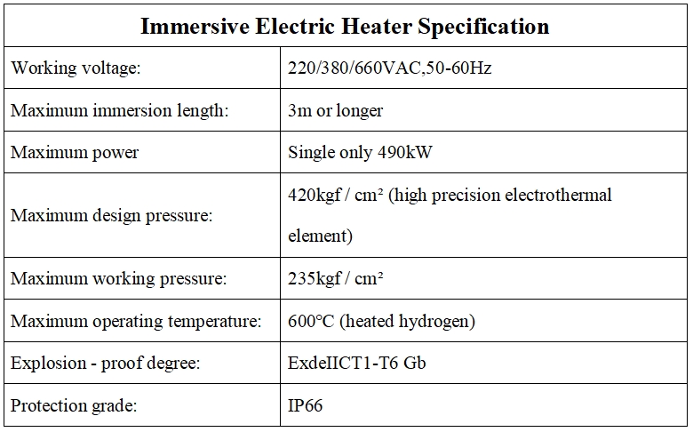 immersive-type Heater immersive-type Heater