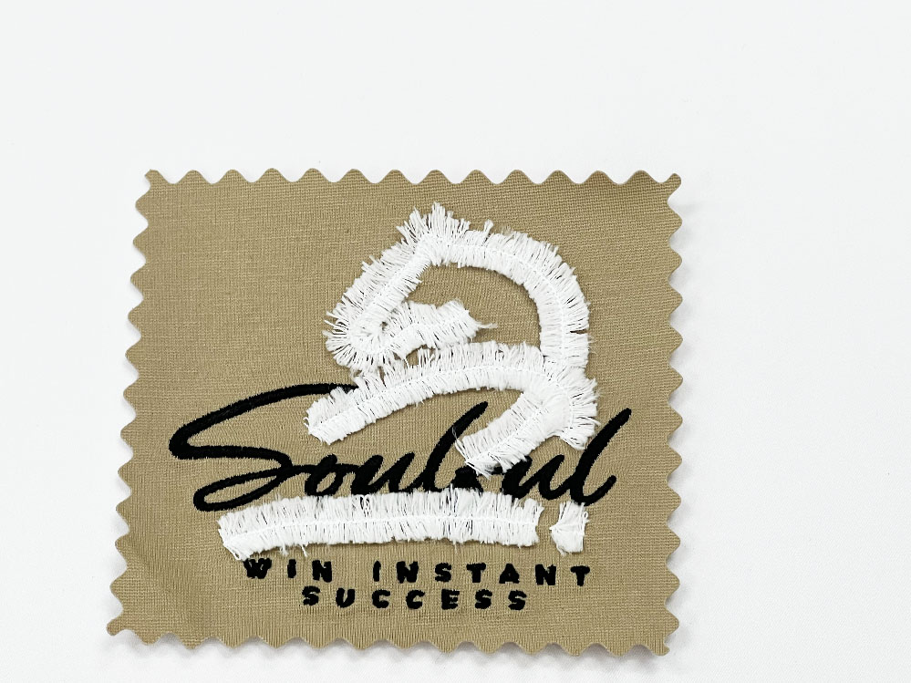 Cutting piece embroidery logo Cutting piece embroidery logo