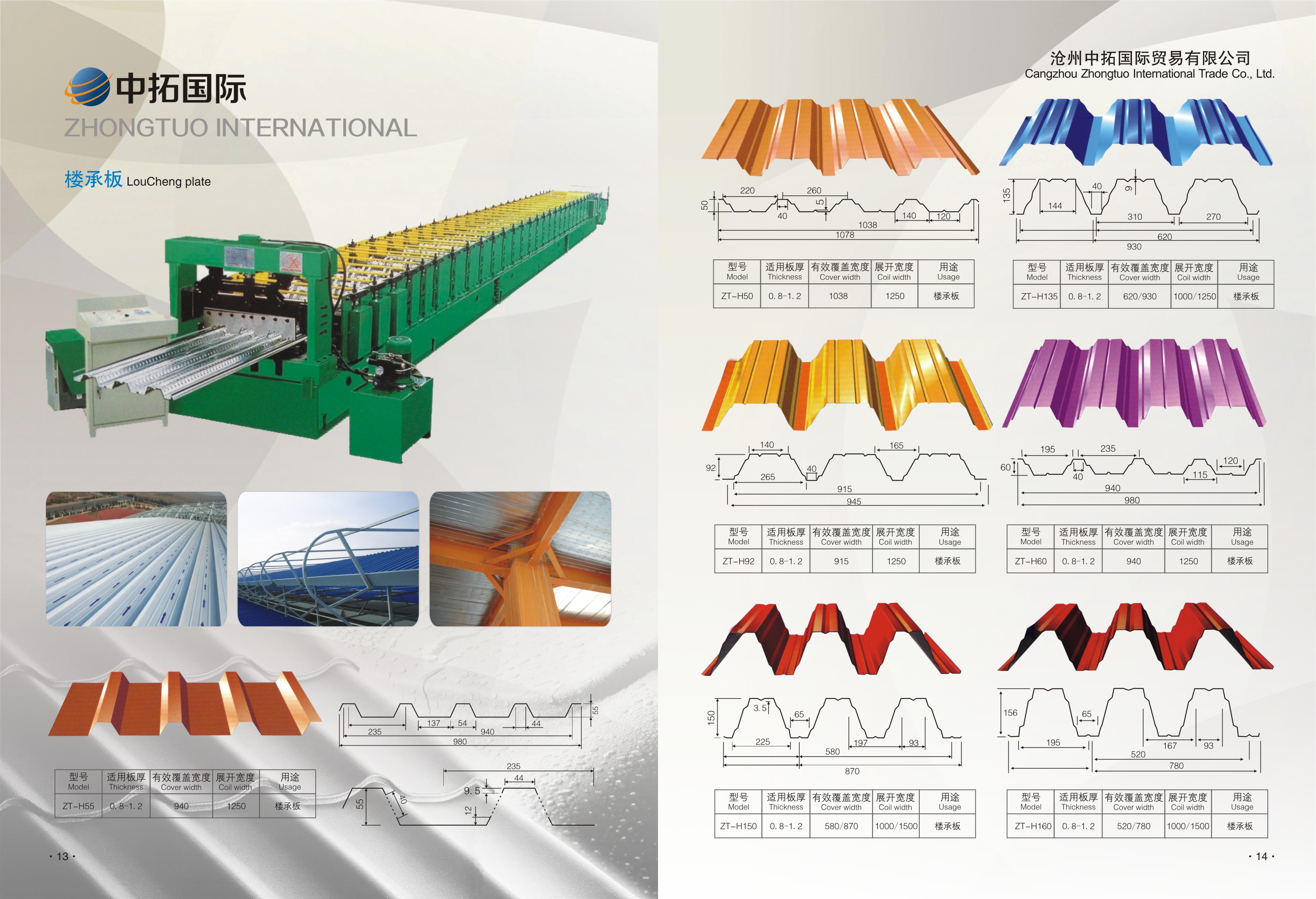 roof roll forming machine