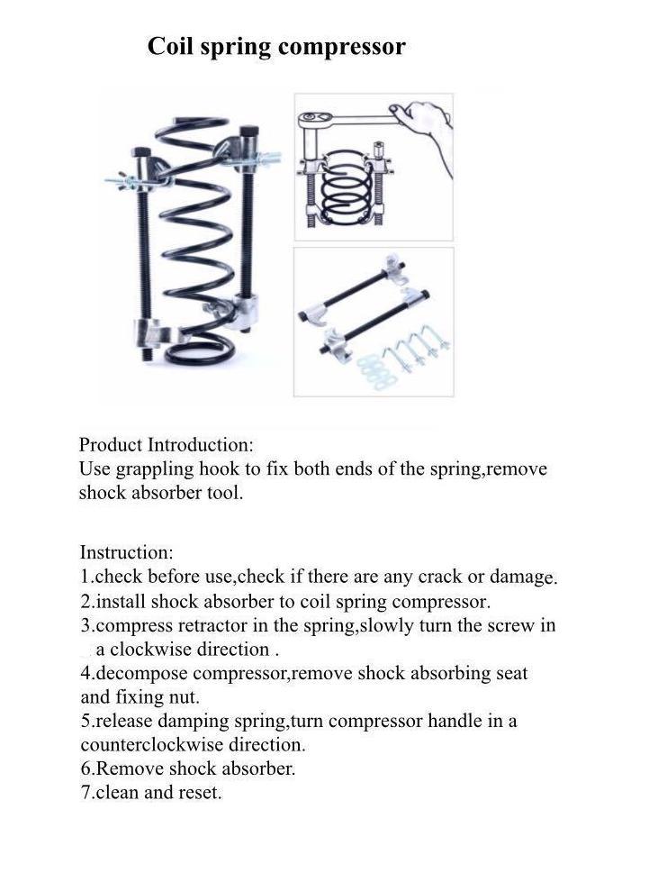 use coil spring compressor use coil spring compressor