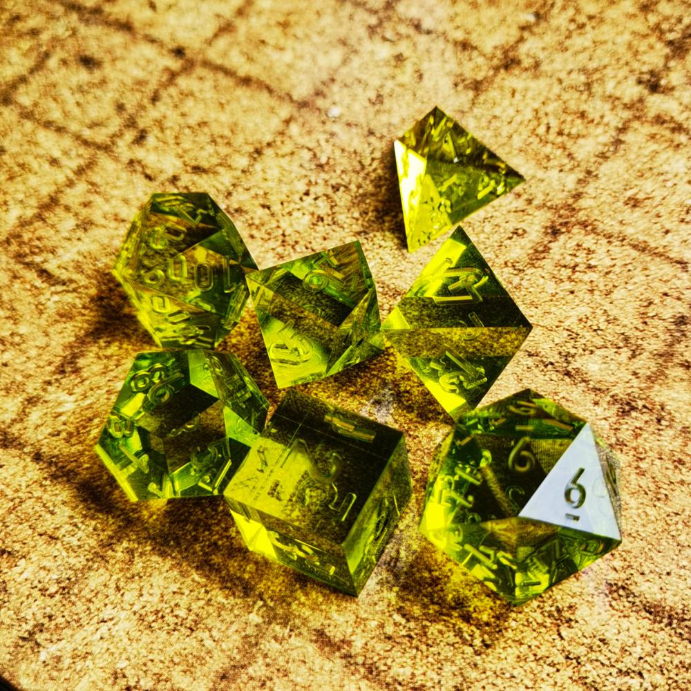 Clear Unpainted Sharp Edge Dnd Dice Set 8 Clear Unpainted Sharp Edge Dnd Dice Set 8