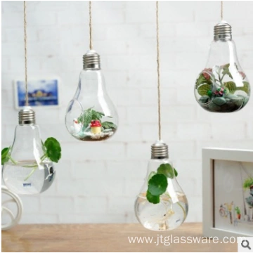 Small Hanging Clear Glass Teardrop Vase Irregular Terrarium China