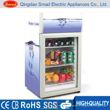 Chine Mini Glass Door Fridge Countertop Display Cooler Fabricants