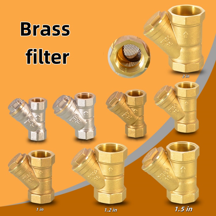 Brass Y Water Filter Brass Y Water Filter