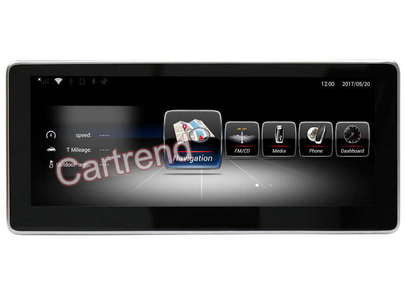 10.25 inch Mercedes-Benz Android touch screen GPS navigation player