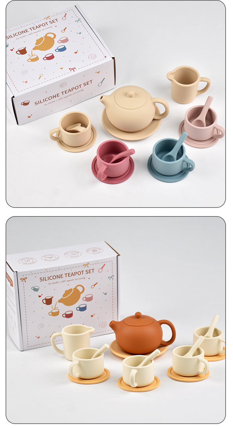 silicone tea set toys MFZ-G008A silicone tea set toys MFZ-G008A