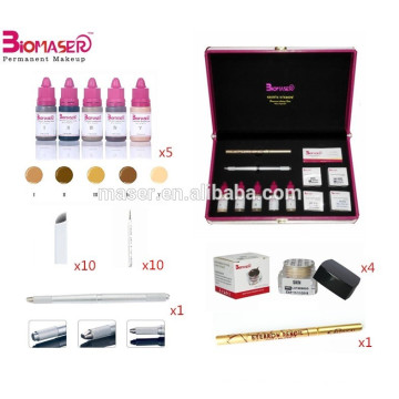 China Augenbrauen Tattoo Creme Pigments Kit Fur Microblading Manuelle Kugelschreiber Augenbrauen Paste Kits Hersteller