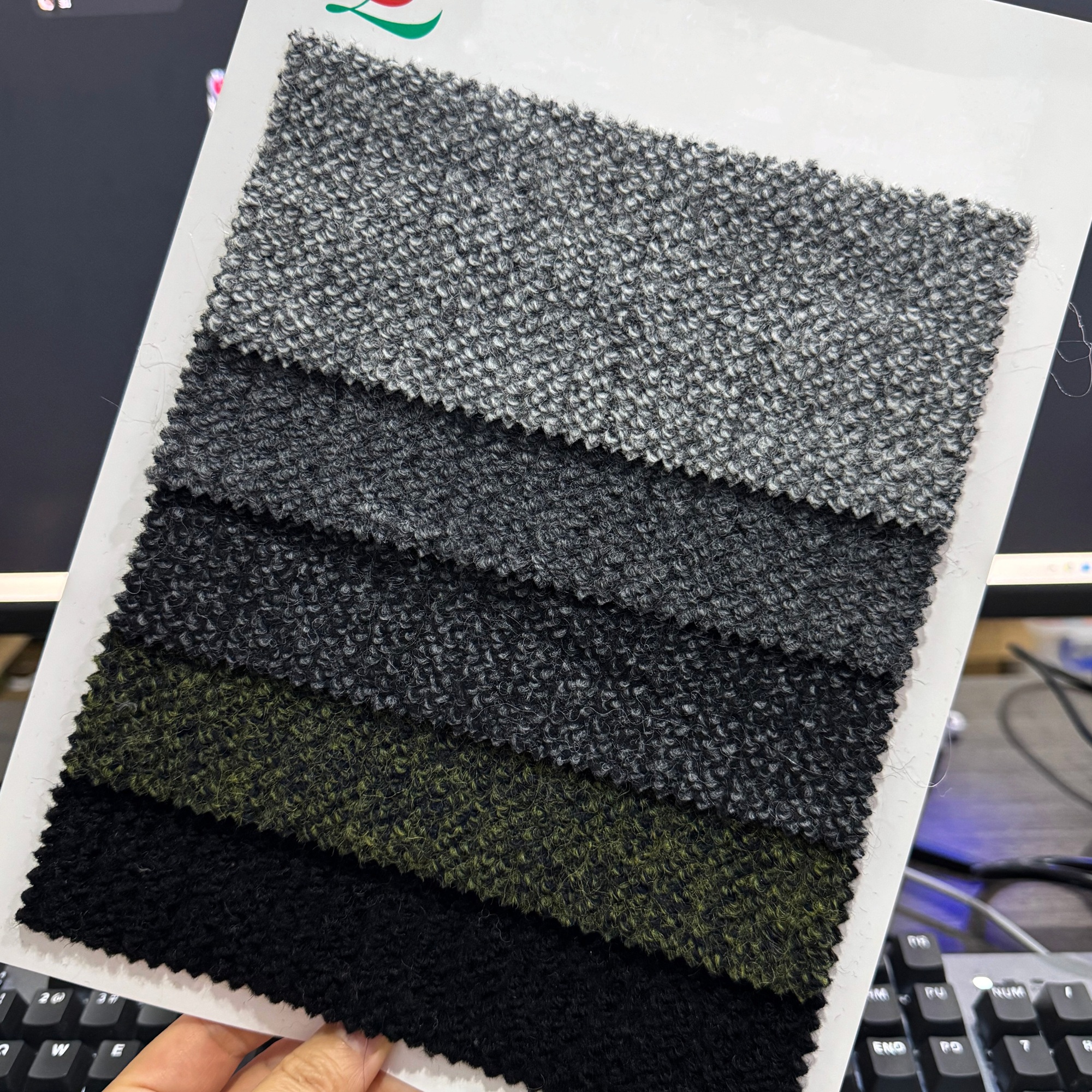 wool polyester tweed fabric wool polyester tweed fabric