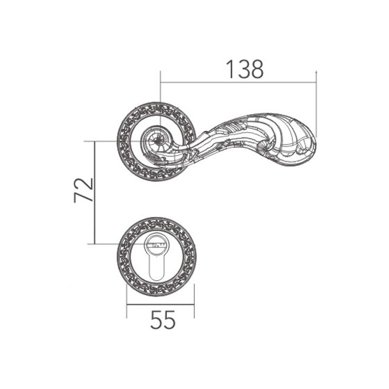 European classical split lock European classical split lock