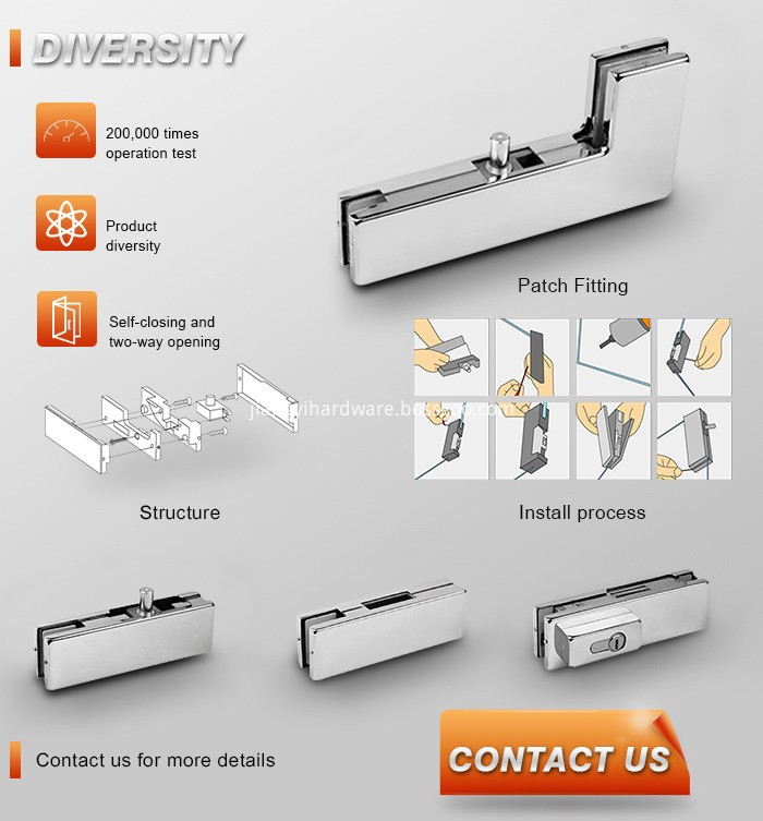 Zinc Lock For Glass 