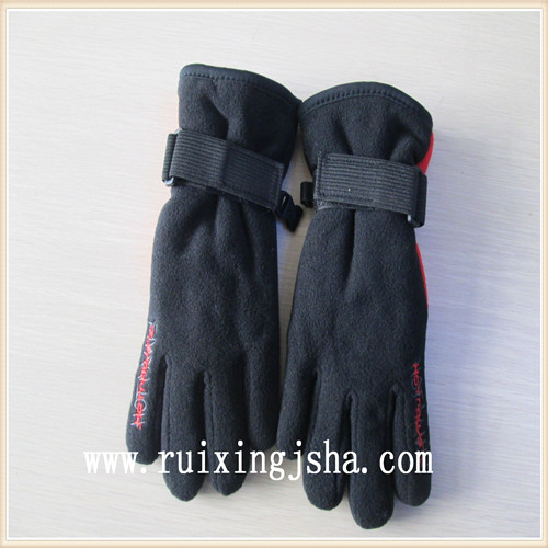 boys black fleece gloves with Buckle boys black fleece gloves with Buckle