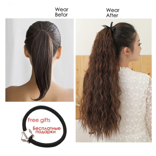 Long Curly Ribbon Tied Wig Ponytail Hair Extension Supplier, Supply Various Long Curly Ribbon Tied Wig Ponytail Hair Extension of High Quality