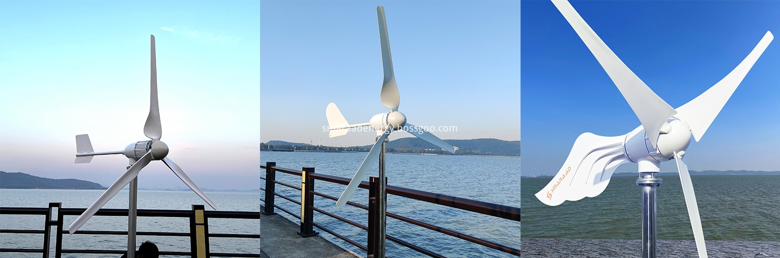 Horizontal M type wind turbines