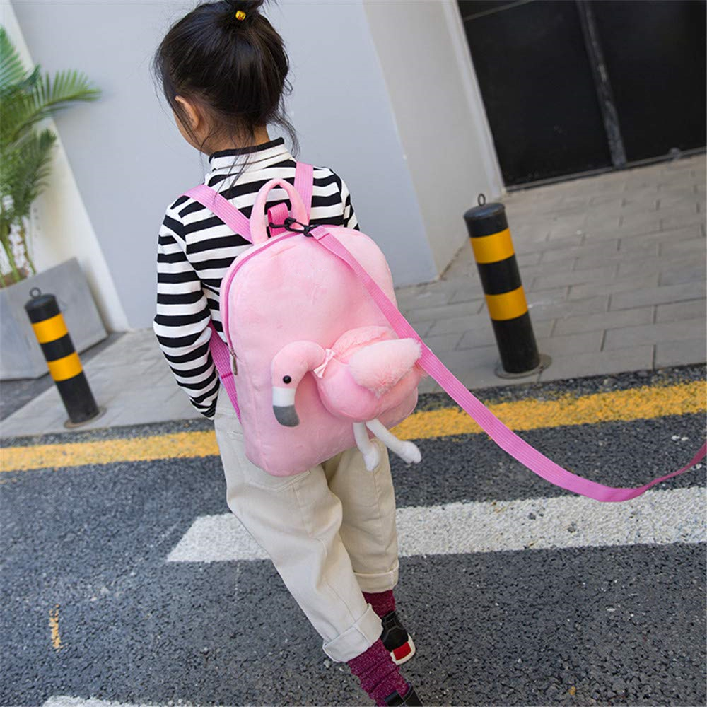 Cute Flamingo Plush Backpack 4 Cute Flamingo Plush Backpack 4