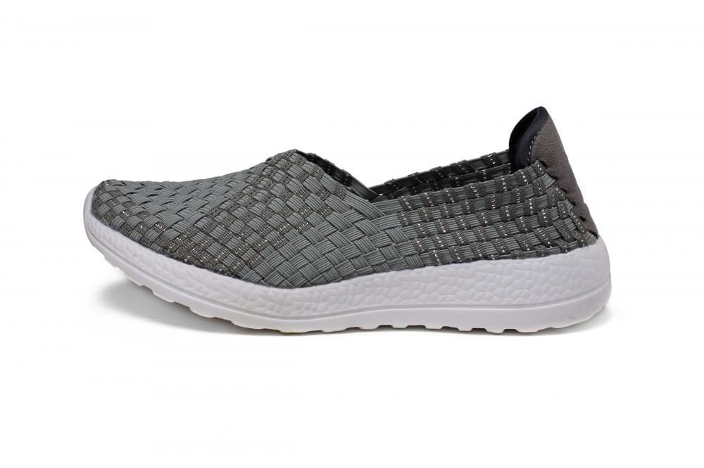 Striped Soft Fabric Upper Slip-ons Striped Soft Fabric Upper Slip-ons