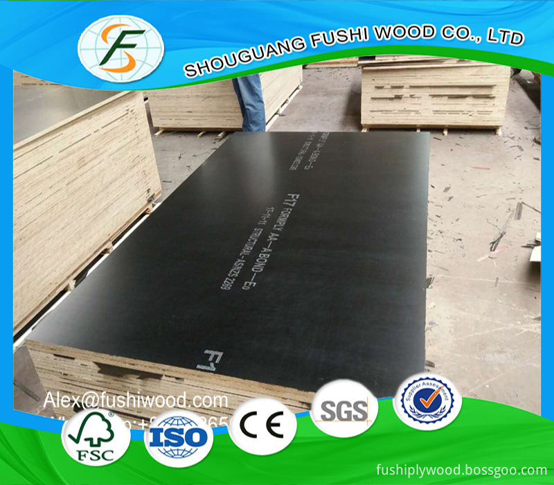 Poplar Core Black Film Faced Plywood Poplar Core Black Film Faced Plywood