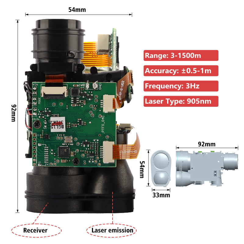 laser range Finder module laser range Finder module