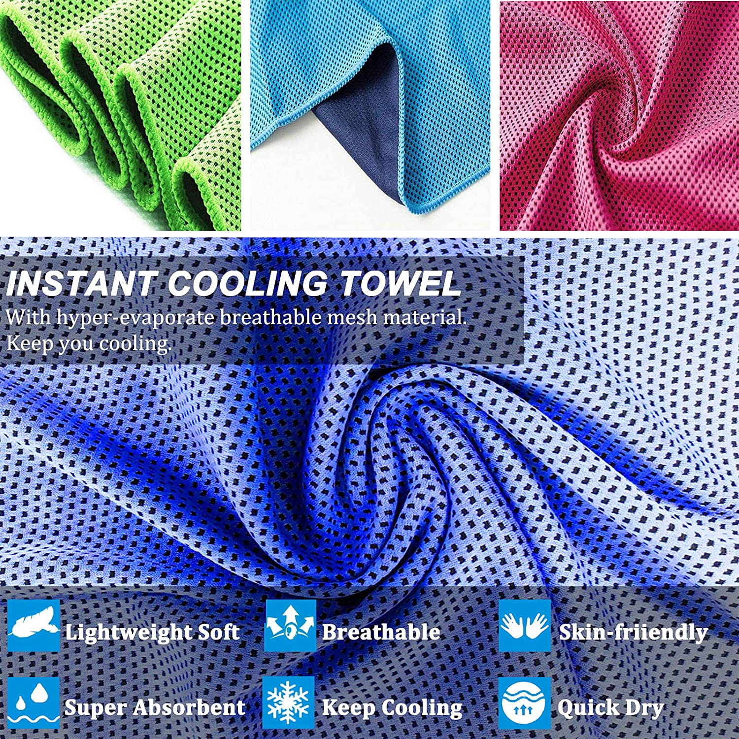 Sports cooling towels